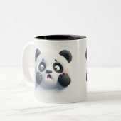 3D Bang Panda Beer Funny Animals Tweekleurige Koffiemok (Voorkant links)