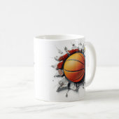 3D basketbal mok wrap, 3D mok ontwerp (Voorkant rechts)