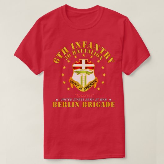 3d Bataljon 6e Infanteriebrigade van Berlijn X T-shirt (Design voorkant)