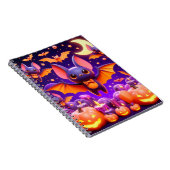 3D bats pumpkins halloween Notitieboek (Rechterzijde)