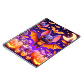 3D bats pumpkins halloween Notitieboek (Linkerzijde)