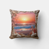 3D beach cushion Kussen (Voorkant)