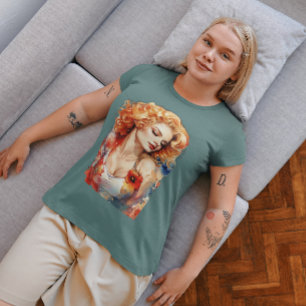 3D Beauty Meisje T-Shirt