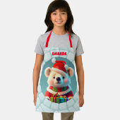 3D Beer Kerst Gepersonaliseerde Kinder Schort (Insitu)