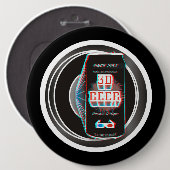 3D BEER! RONDE BUTTON 6,0 CM (Voorkant /achterkant)