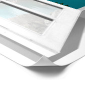 3D-bergen en het Uitzicht van het landschapskampje Poster (Hoek)