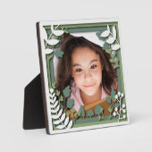 3D betoverde bos foto Lijst mam cadeau plaque Fotoplaat (Voorkant)