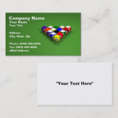 3D Billiard Balls Visitekaartje (Voorkant / Achterkant)