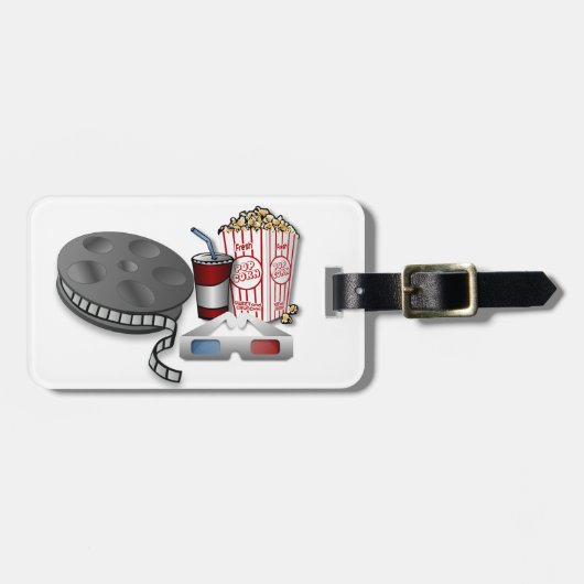 3D Bioscoop Bagagelabel (Voorkant horizontaal)