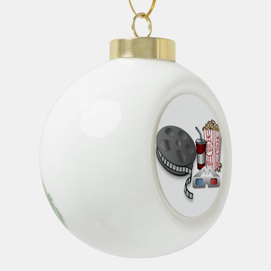 3D Bioscoop Keramische Bal Ornament (Links)