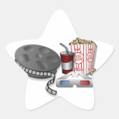 3D Bioscoop Ster Sticker (Voorkant)