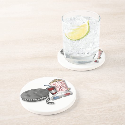 3D Bioscoop Zandsteen Onderzetter (Zijkant)