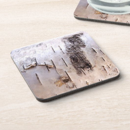 3D Birch Bark Onderzetter (Linkerzijde)