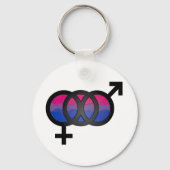 3D Bisexual Symbool Sleutelhanger (Voorkant)