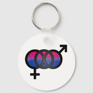 3D Bisexual Symbool Sleutelhanger