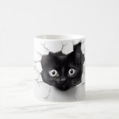 3D Black Cat Magische Mok (Center)