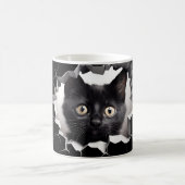 3D Black Cat Magische Mok (Center)