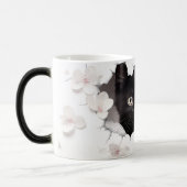 3D Black Cat Magische Mok (Links)