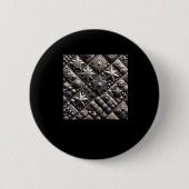 3d Black Pattern-Sticker Ronde Button 5,7 Cm (Voorkant)