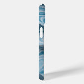 3D Blauw Wit Marmer Abstracte Textuur Case-Mate iPhone Case (Achterkant / Rechts)