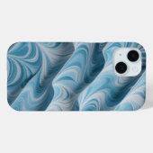 3D Blauw Wit Marmer Abstracte Textuur Case-Mate iPhone Case (Achterkant (horizontaal))