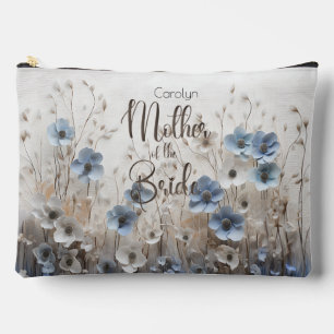 3D Blauwe Bloementuin Moeder van de Bruid Etui