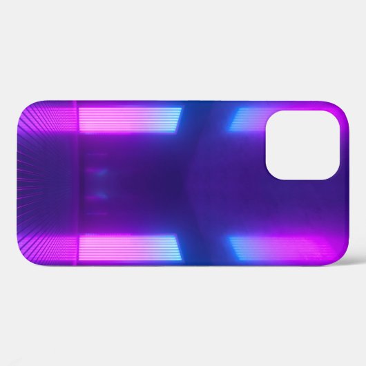 3d, blauwe, roze violet neon abstracte achtergrond Case-Mate iPhone case (Achterkant (horizontaal))