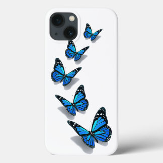 3D blauwe vlinderes Case-Mate iPhone Case