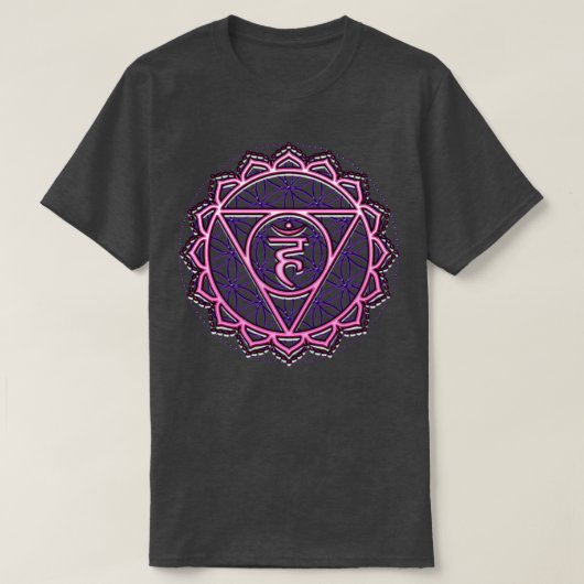 3D Bloem van het Leven Chakra Meditatie Spirituali T-shirt (Design voorkant)