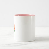 3D bloemboeket mok met strik (Center)
