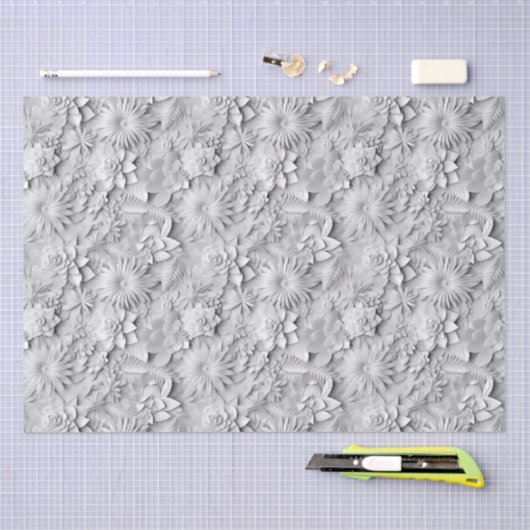 "3D" Bloemen Bruiloft Moederdag Valentijn Tissuepapier (Craft)