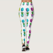 3D bloemen in potten Leggings (Achterkant)