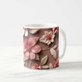3D Bloemen Koffiemok (Voorkant rechts)
