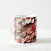 3D Bloemen Koffiemok (Voorkant links)