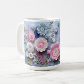 3D Bloemen Koffiemok (Voorkant links)