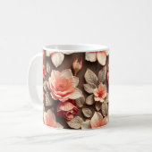 3D Bloemen Koffiemok (Voorkant links)