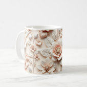 3D Bloemen Koffiemok (Voorkant links)