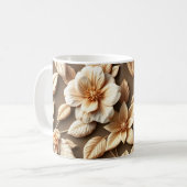 3D Bloemen Koffiemok (Voorkant links)
