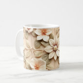 3D Bloemen Koffiemok (Voorkant links)