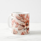 3D Bloemen Koffiemok (Voorkant links)