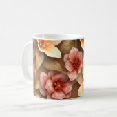 3D Bloemen Koffiemok (Voorkant links)