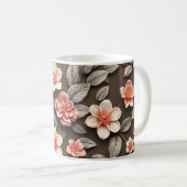 3D Bloemen Koffiemok (Voorkant rechts)