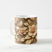3D Bloemen Koffiemok (Voorkant links)