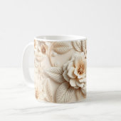 3D Bloemen Koffiemok (Voorkant links)