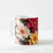 3D Bloemen Koffiemok (Voorkant links)