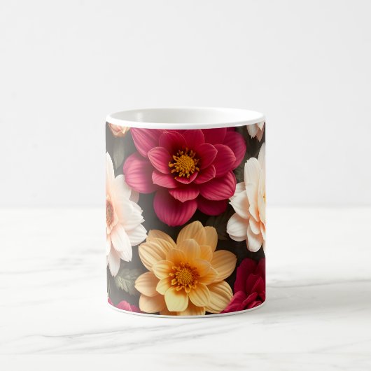 3D Bloemen Koffiemok (Center)