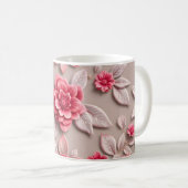 3D Bloemen Koffiemok (Voorkant rechts)