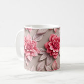 3D Bloemen Koffiemok (Voorkant links)