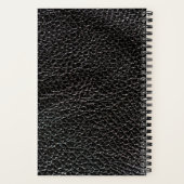 3D Bloemen lijst in reliëf leer look monogram Notitieboek (Achterkant)