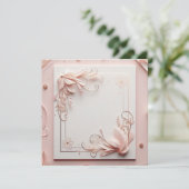 3D Bloemen Lijst Kaart (Staand voorkant)